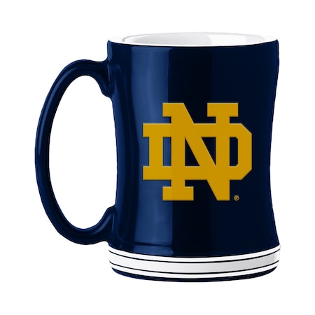 Logo Brands Notre Dame 14oz Relief Mug 190-C14RM